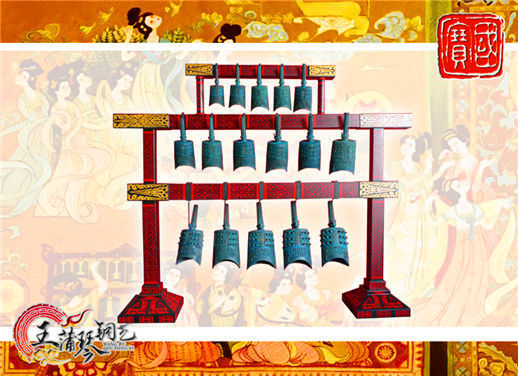 16件套系編鐘、編磬、特鐘、特磬，堂廟祭典用品