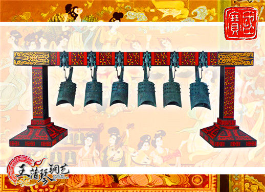 6件套仿古編鐘，小型特色樂(lè)器，民樂(lè)混音配套