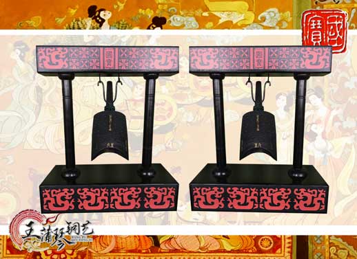 單件編鐘工藝品、外賓禮品、中國(guó)青銅編鐘